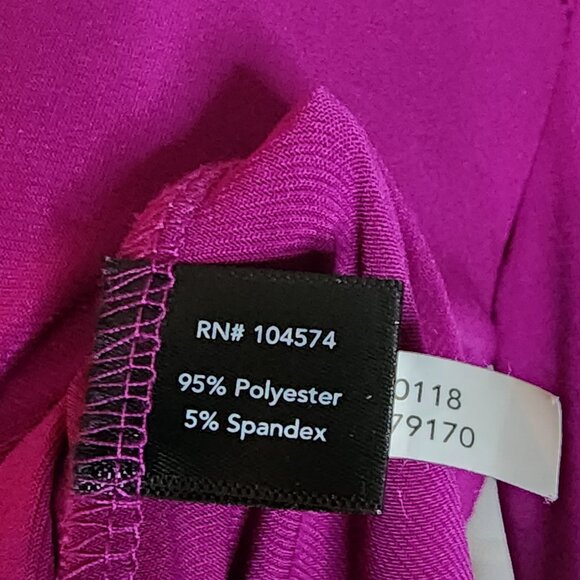 Boston Proper Top Womens Size M Medium Solid All Purple Keyhole Tie Front - Picture 6 of 8